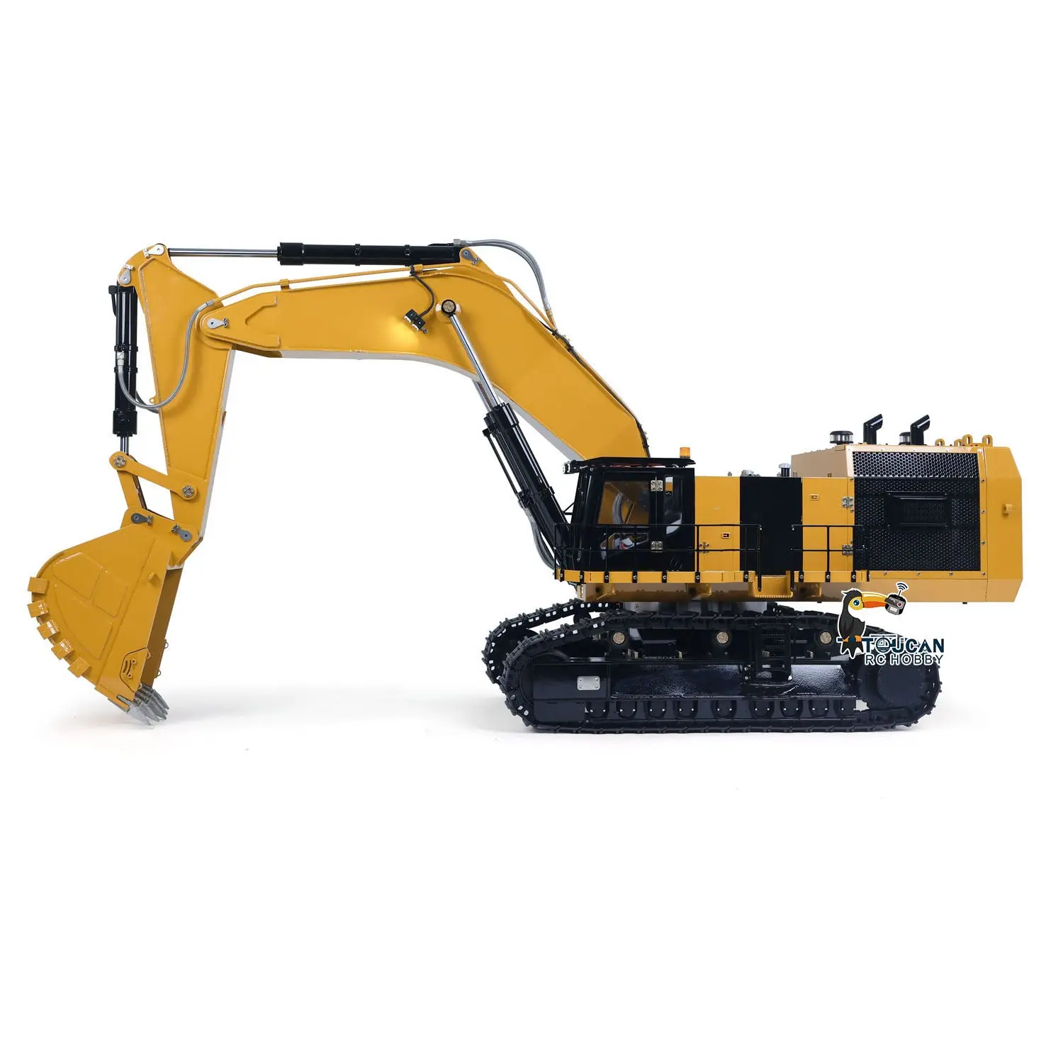 6015B Metal 1/14 Assembled Hydraulic RC Excavator Remote Control Heavy Duty Diggers Model PL18 EVLite ESC Construction Cars