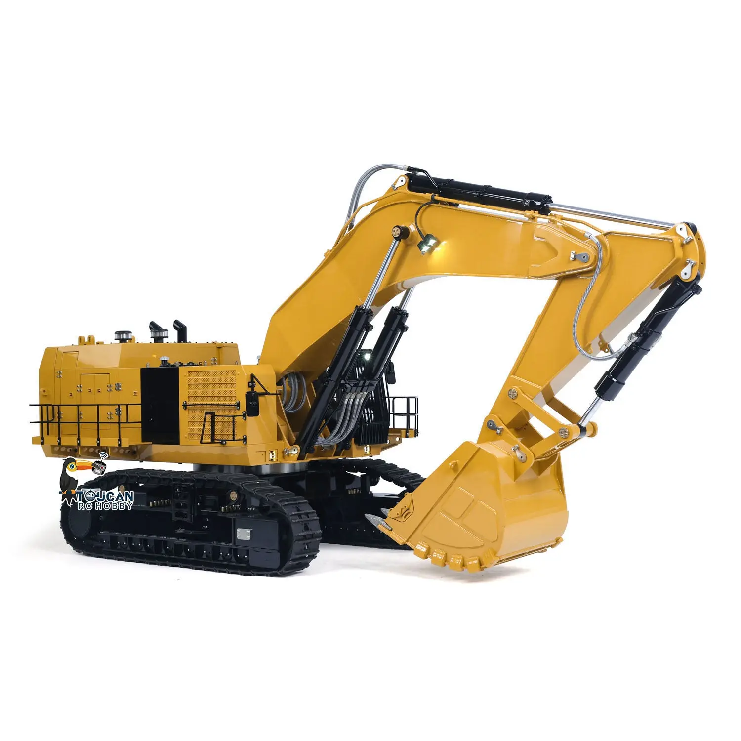 6015B Metal 1/14 Assembled Hydraulic RC Excavator Remote Control Heavy Duty Diggers Model PL18 EVLite ESC Construction Cars