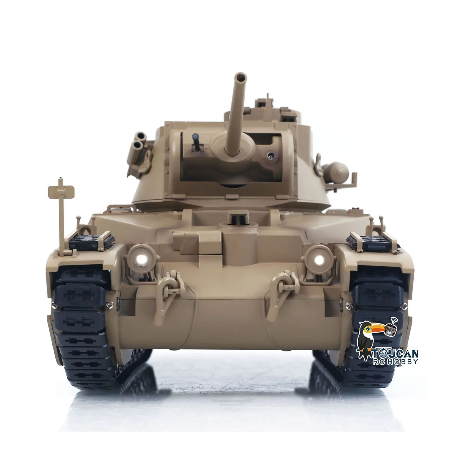 Tongde 1/16 Remote Control Military Tank Matilda III IV Turret Rotation 320 Degree IR Lights Sounds RC Electric Model Smoke Unit