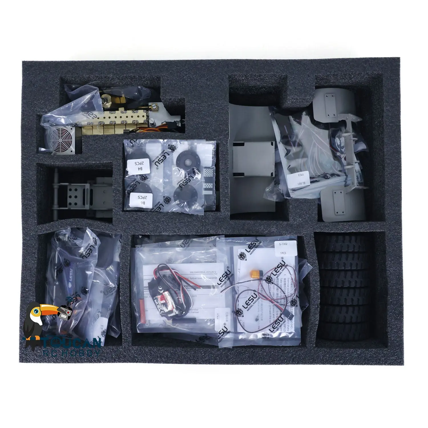 LESU 1/14 RC Hydraulic Painted Assembled RC forklift Metal Aoue-LD160S Remote Control Wheeled Car Sound Light System Model