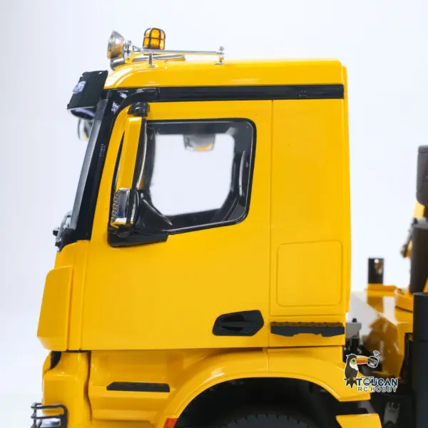 1/14 10x10 Radio Controlled Hydraulic Crane Dump Metal Lorry Car Rear Axle Steering 2mm Piping System Replaceable Bucket