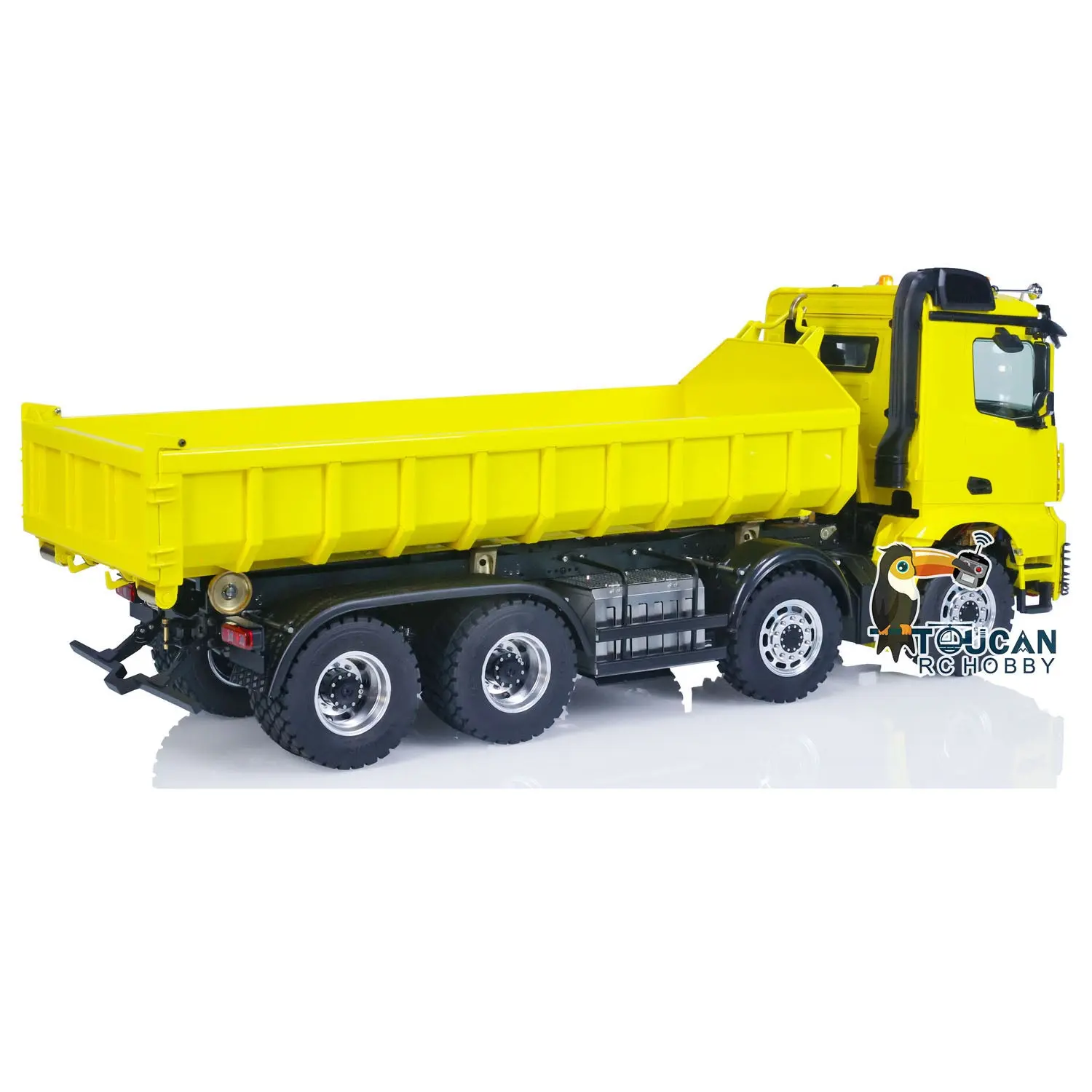 Customized LESU 1/14 8x8 Hydraulic Machine RC Dumper Truck Remote Control Full Dump Car Hobby Model Sound RTR Painted Assembled Toy