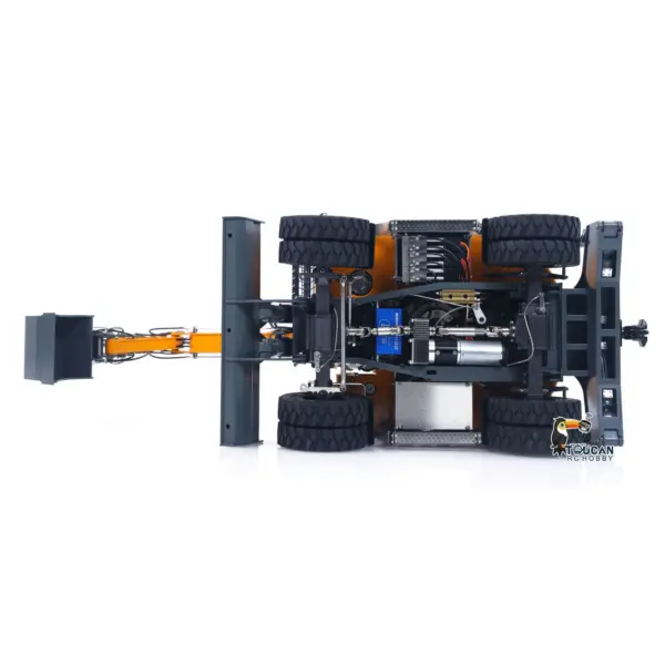 LR914 PRO MAX Metal 4WD 1/14 RC Hydraulic Wheeled Excavator 11-ways Valve RTR Radio Controlled Digger PL18EV Lite Battery Light