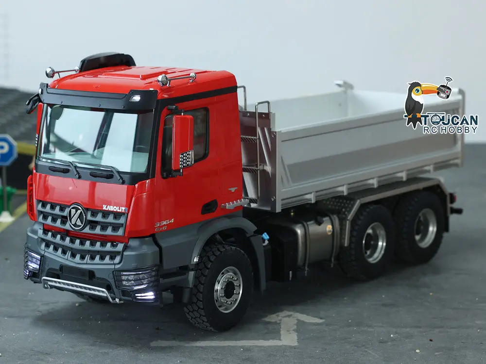 Kabolite 1/14 6*6 K3364 RC Metal Hydraulic Dump Truck Assembled and Painted Vehicles Remote Control Tipper Cars Models ESC Motor