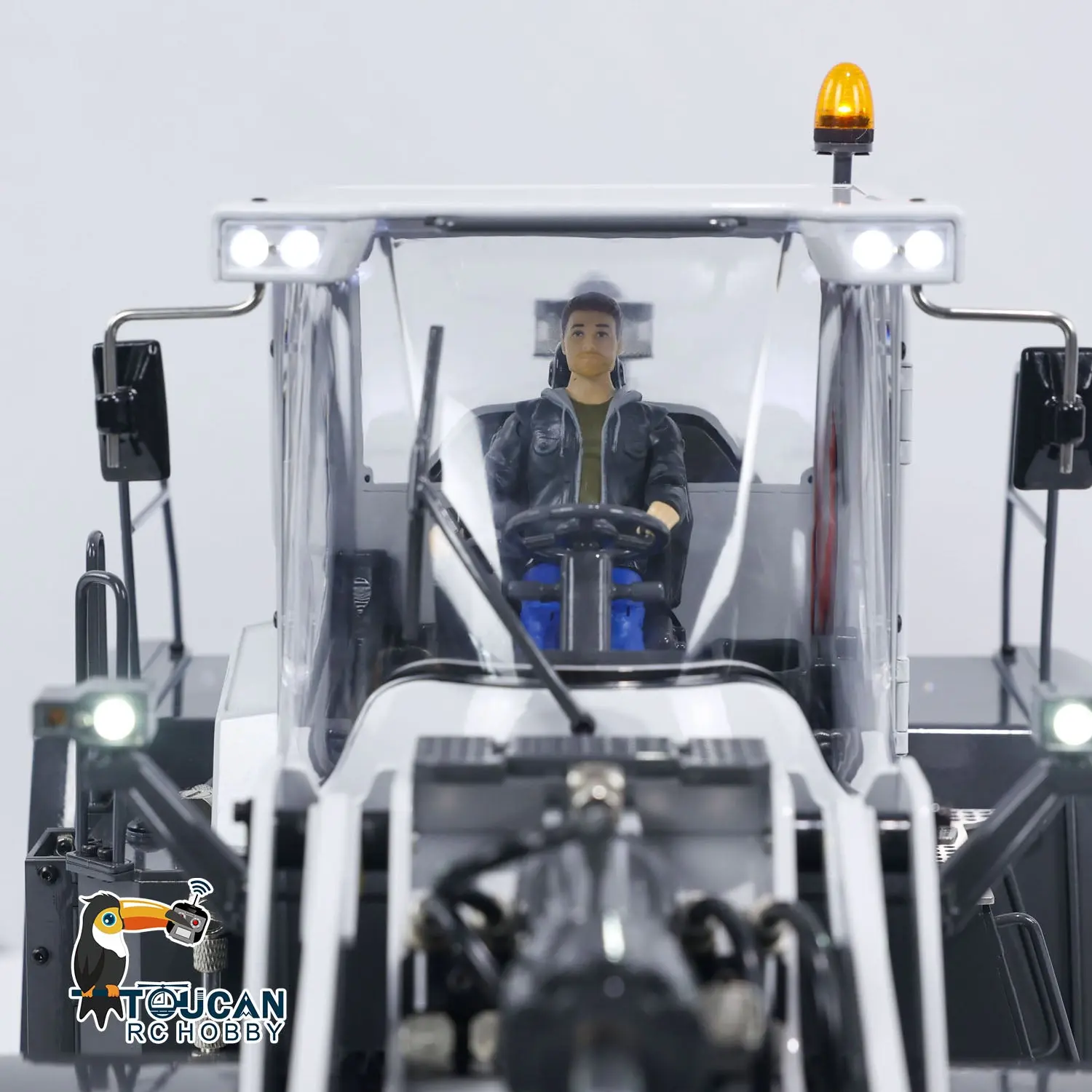 XDRC 580 1/14 Metal RC Hydraulic Loader Ready To Run Engineering Vehicles DIY Model Smoke Unit Lights ESC Servo Motor