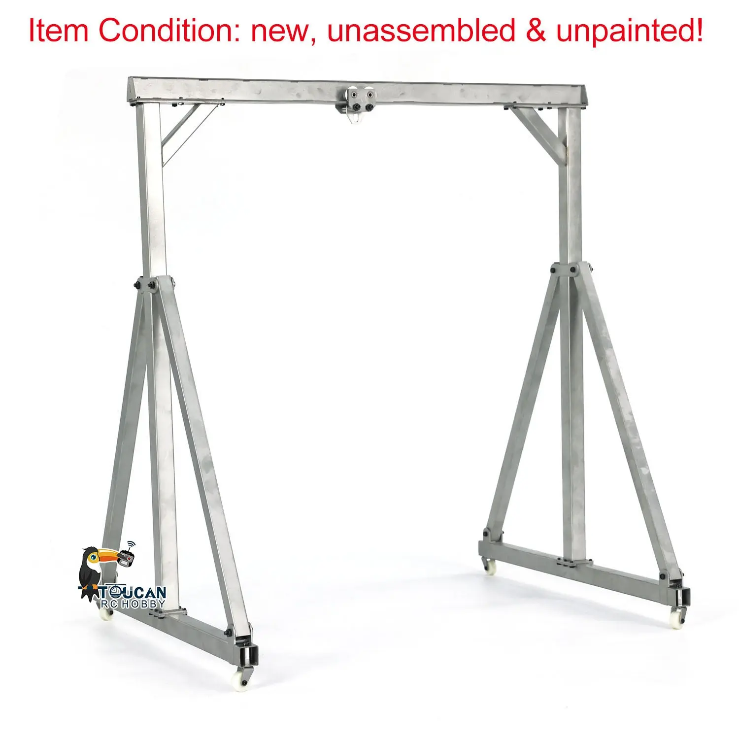 JDModel Metal Chain Block Hoist Gantry Crane for 1/14 RC Crane Remote Control Engineering Vehicles Model