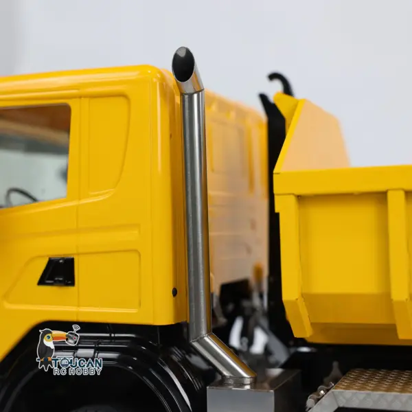 1/14 8x8 RC Hydraulic Full Dump Truck Roll On Off Dumper Trucks 3-speed Transmission Differential Lock Axles Motor Servo ESC