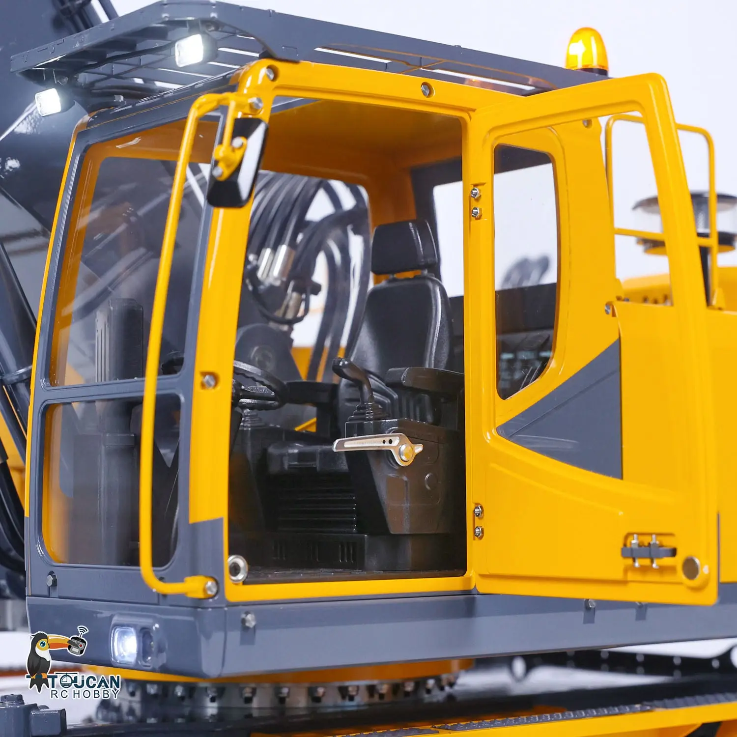 LESU 1/14 RC Model Metal Hydraulic Aoue ET30H Wheeled Excavator Digger Quick Coupler Openable Bucket Small Bucket