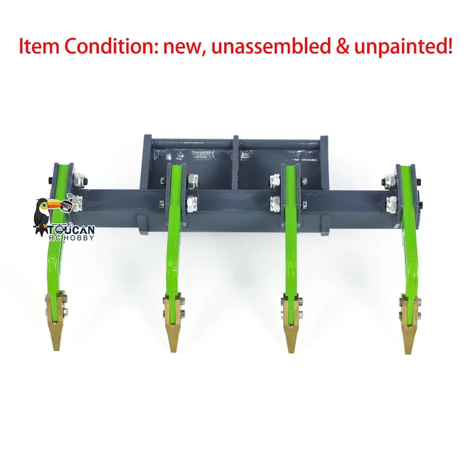 LESU 1/14 RC Metal Hydraulic Aoue-LT5 Tracked Skid-Steer Loader Model Dozer Blade Shovel Hay Clamp Bucket Rake Sweeper Track