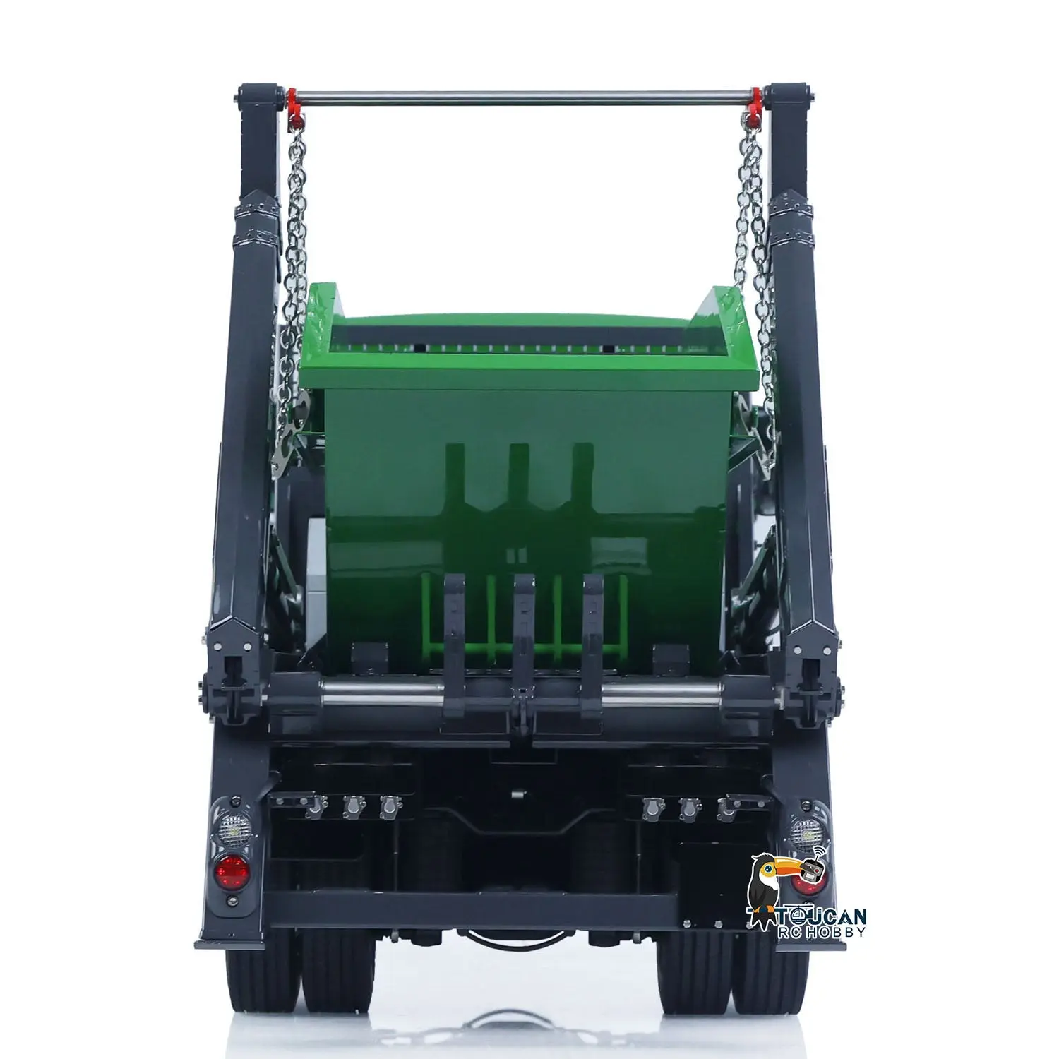 LESU 4X4 1/14 RC Hydraulic Swing Arm Garbage Truck Skip Loader TGS Paintied Car Unassembled KIT Simulation Vehicle Model DIY