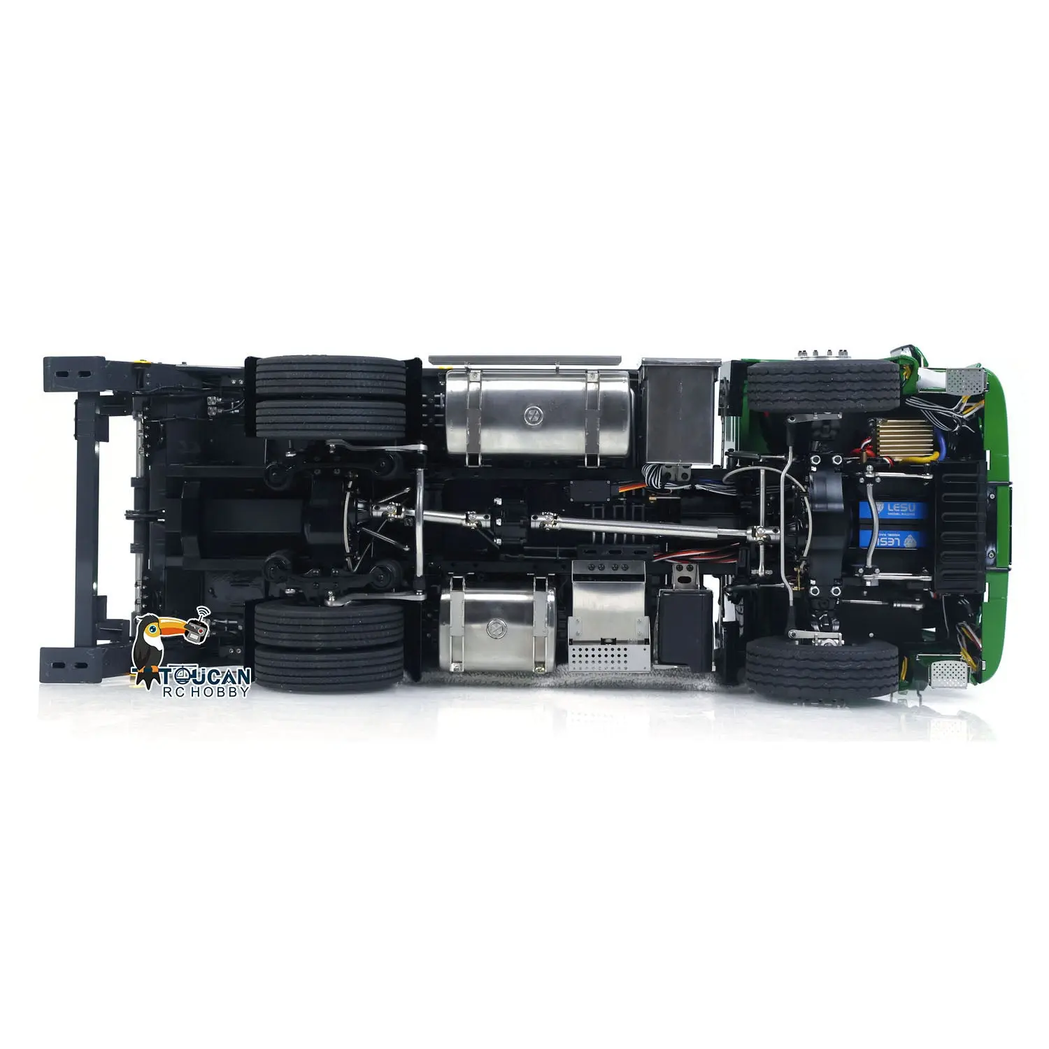 LESU 4X4 1/14 RC Hydraulic Swing Arm Garbage Truck Skip Loader TGS Paintied Car Unassembled KIT Simulation Vehicle Model DIY