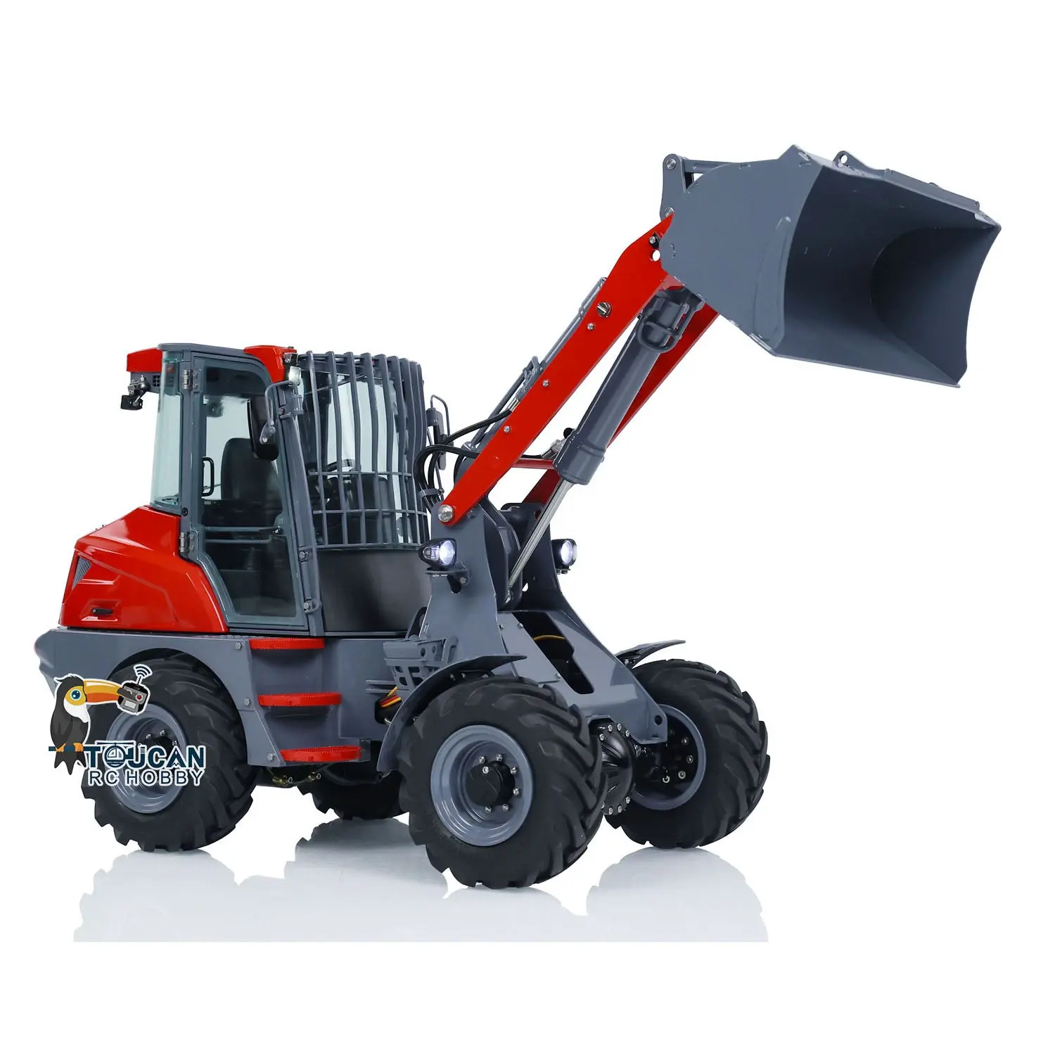 Customized LESU 1/14 AOUE-MCL8 Hydraulic RC Loader Remote Control Construction Vehicles Painted Assembled ESC Servo Motor
