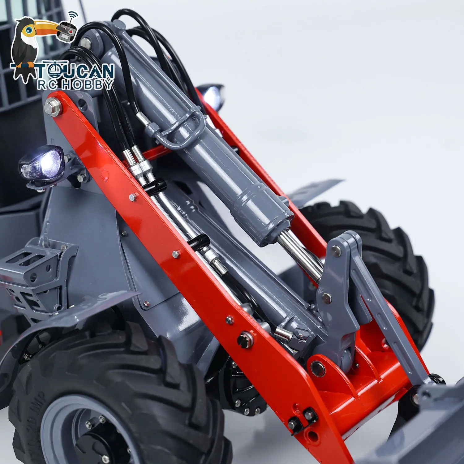 Customized LESU 1/14 AOUE-MCL8 Hydraulic RC Loader Remote Control Construction Vehicles Painted Assembled ESC Servo Motor