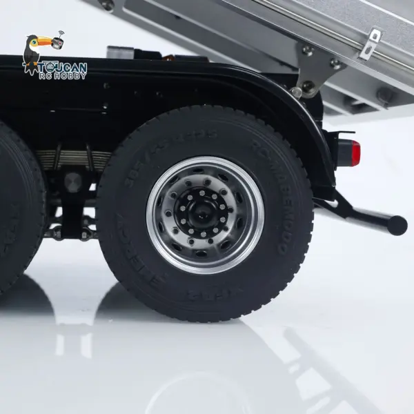 2Speed 3348 Metal Chassis 1/14 RTR RC Hydraulic Dumper Remote Control Tipper Model NO Lock Differential Axle Light Sound Battery