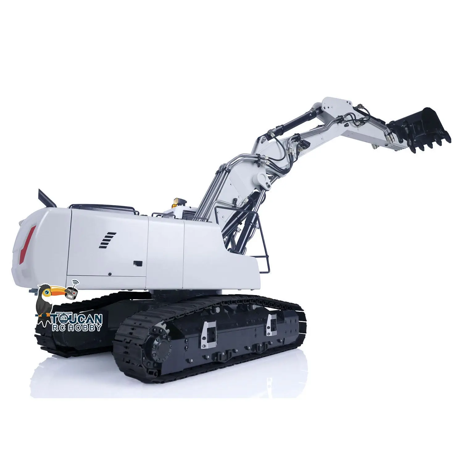 MTM 1/14 946-3 10CH RC Tracked Hydraulic Excavator 3 Arms Metal Diggers Assembled Painted Model Ripper Grab Bucket Toy ESC