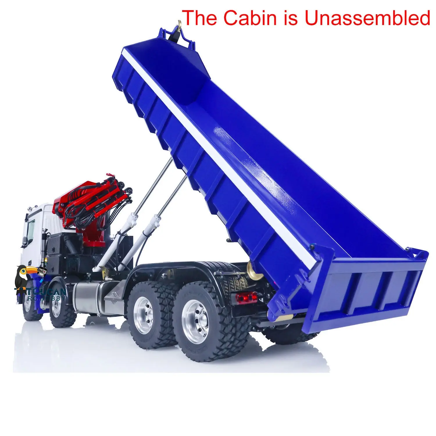 LESU 1/14 8x8 RC Dumper Hydraulic Tipper Truck Finished Crane Car Remote Control Vehicles Pump Valve