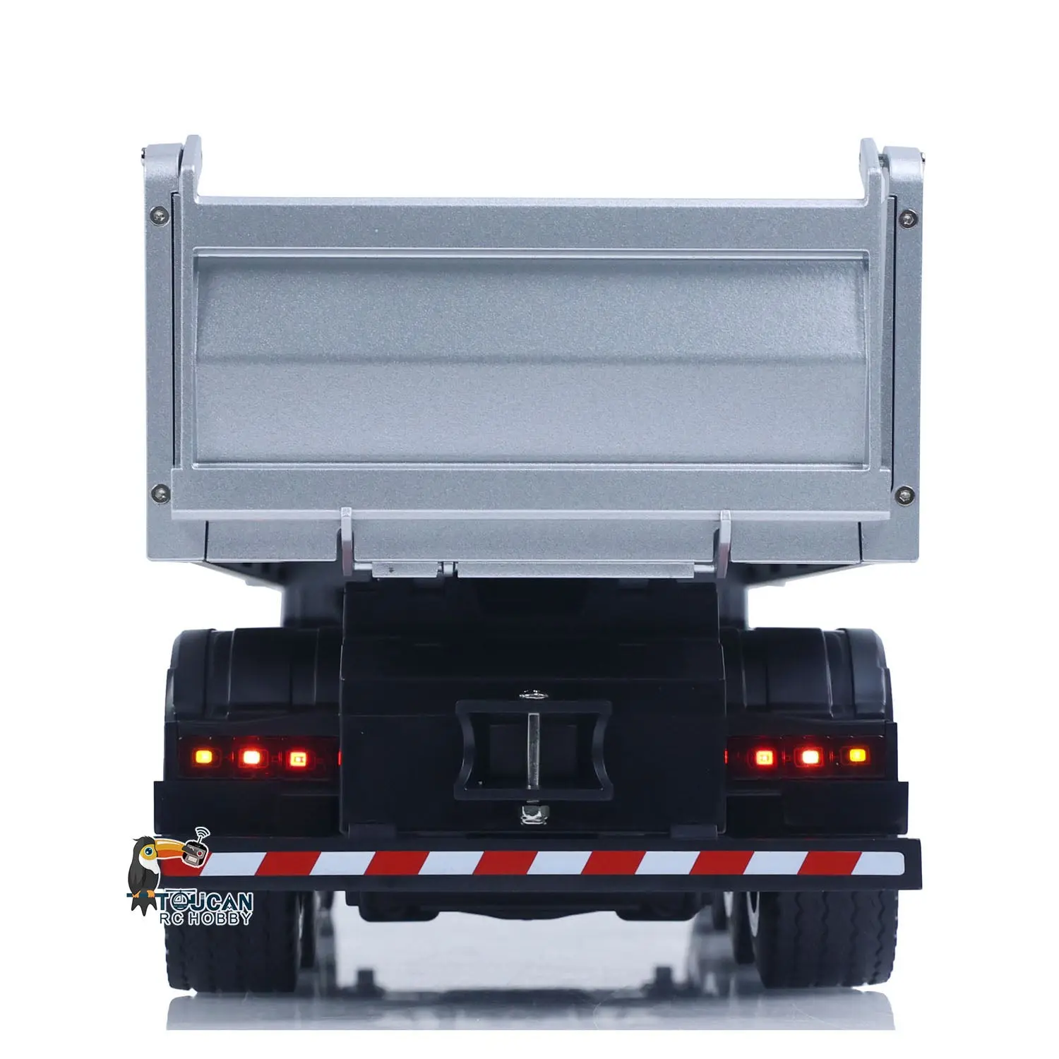 HUINA 1/14 Remote Control Dump Truck 12CH RC Tipper Finished Model Toy Gift RTR Light Sound Effects Radio USB Charging Cable