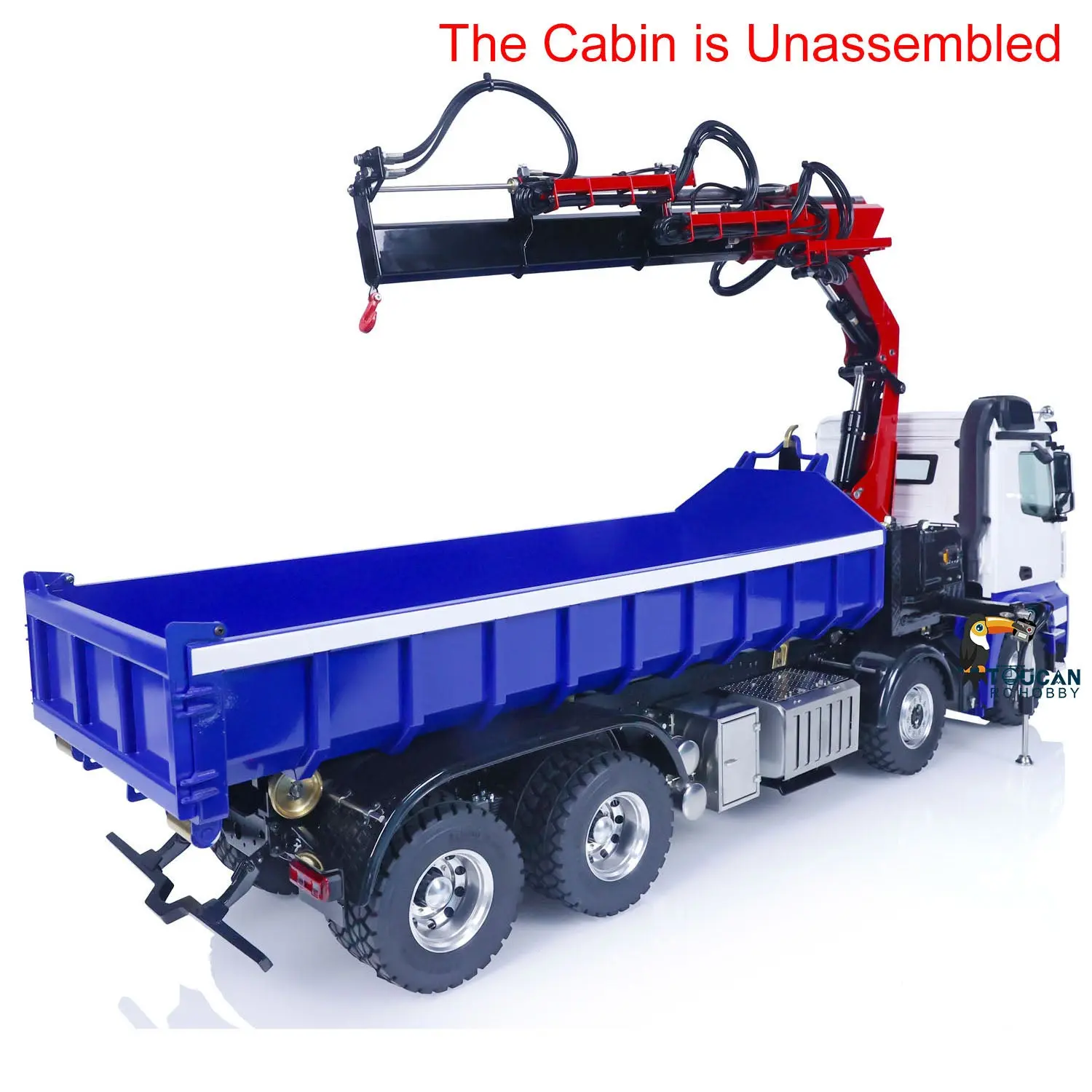 LESU 1/14 8x8 RC Dumper Hydraulic Tipper Truck Finished Crane Car Remote Control Vehicles Pump Valve