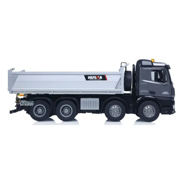 HUINA 1/14 Remote Control Dump Truck 12CH RC Tipper Finished Model Toy Gift RTR Light Sound Effects Radio USB Charging Cable