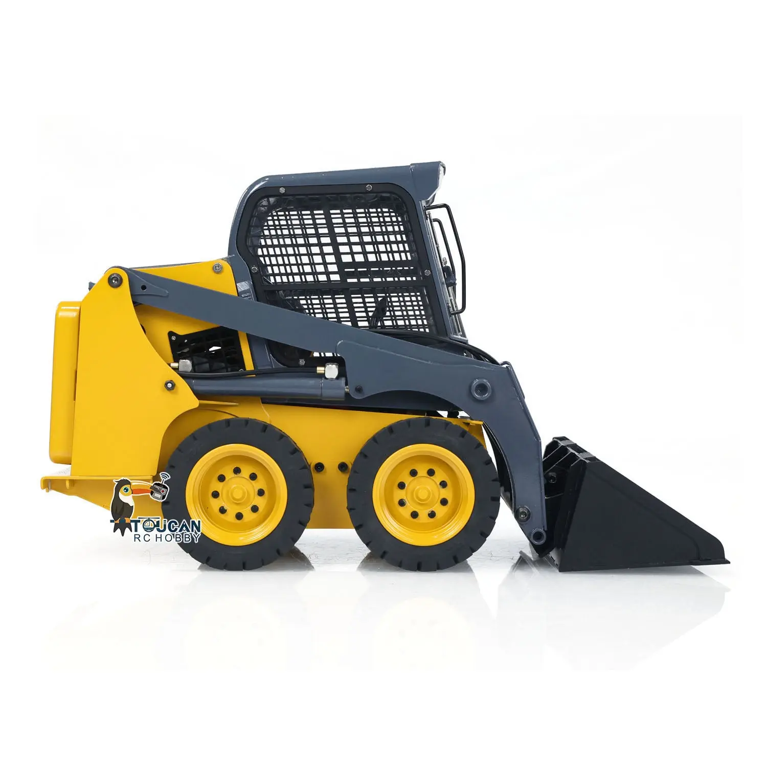 Metal 1/14 Hydraulic RC Skid-Steer Loader SM450 Remote Control Wheeled Car Model