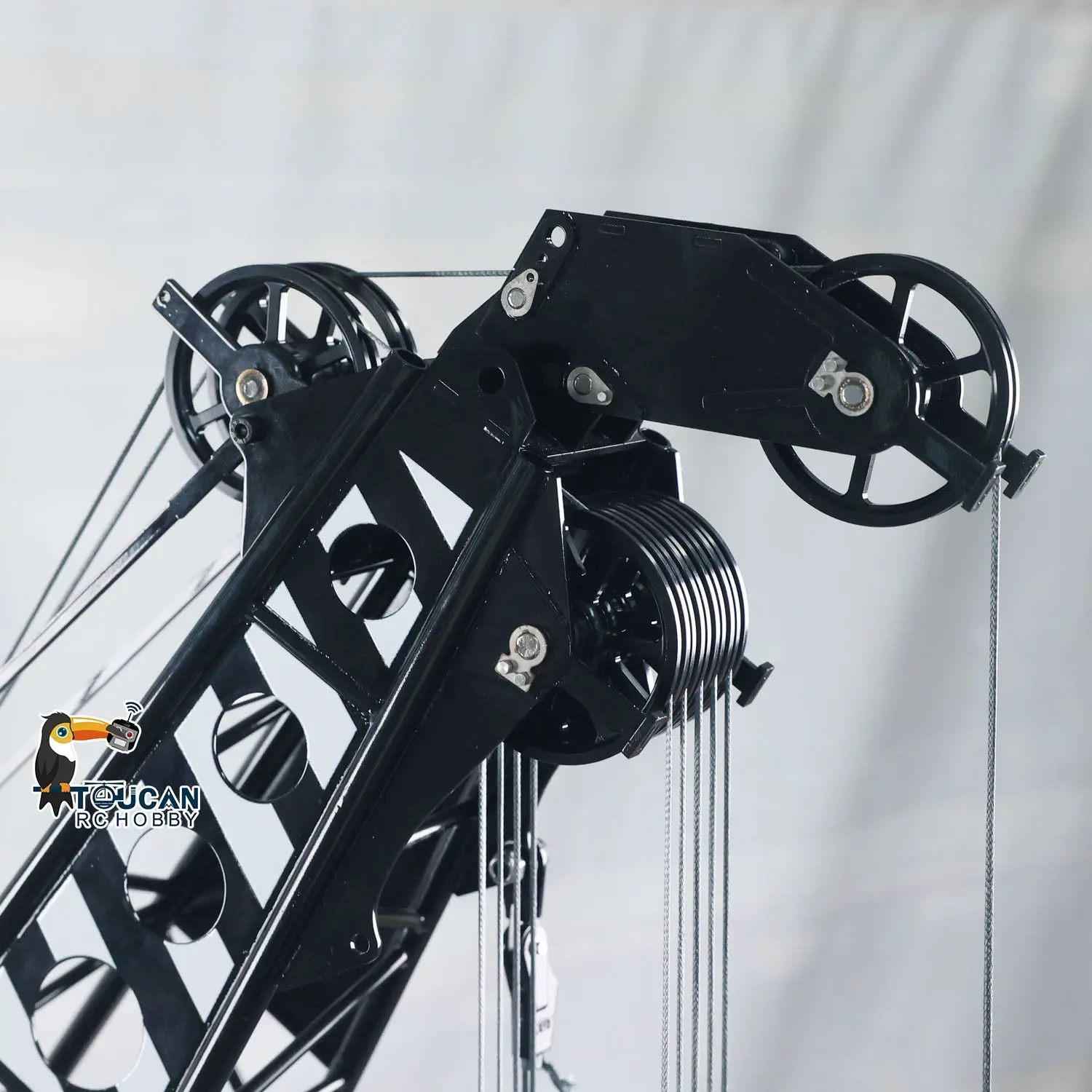 Metal 1/14 RC Hydraulic Crawler Crane C1200 Remote Control Construction Vehicle Flysky PL18 LITE Radio Brushless Motor Battery