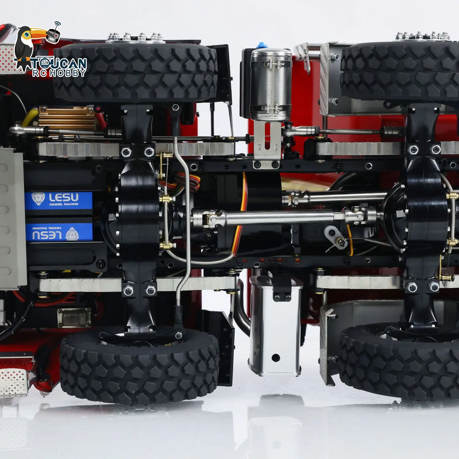 Customized LESU 1/14 8x8 Hydraulic RC Dumper Truck RTR Remote Controlled Tipper Simulation Model DIY Car Model Motor Servo ESC