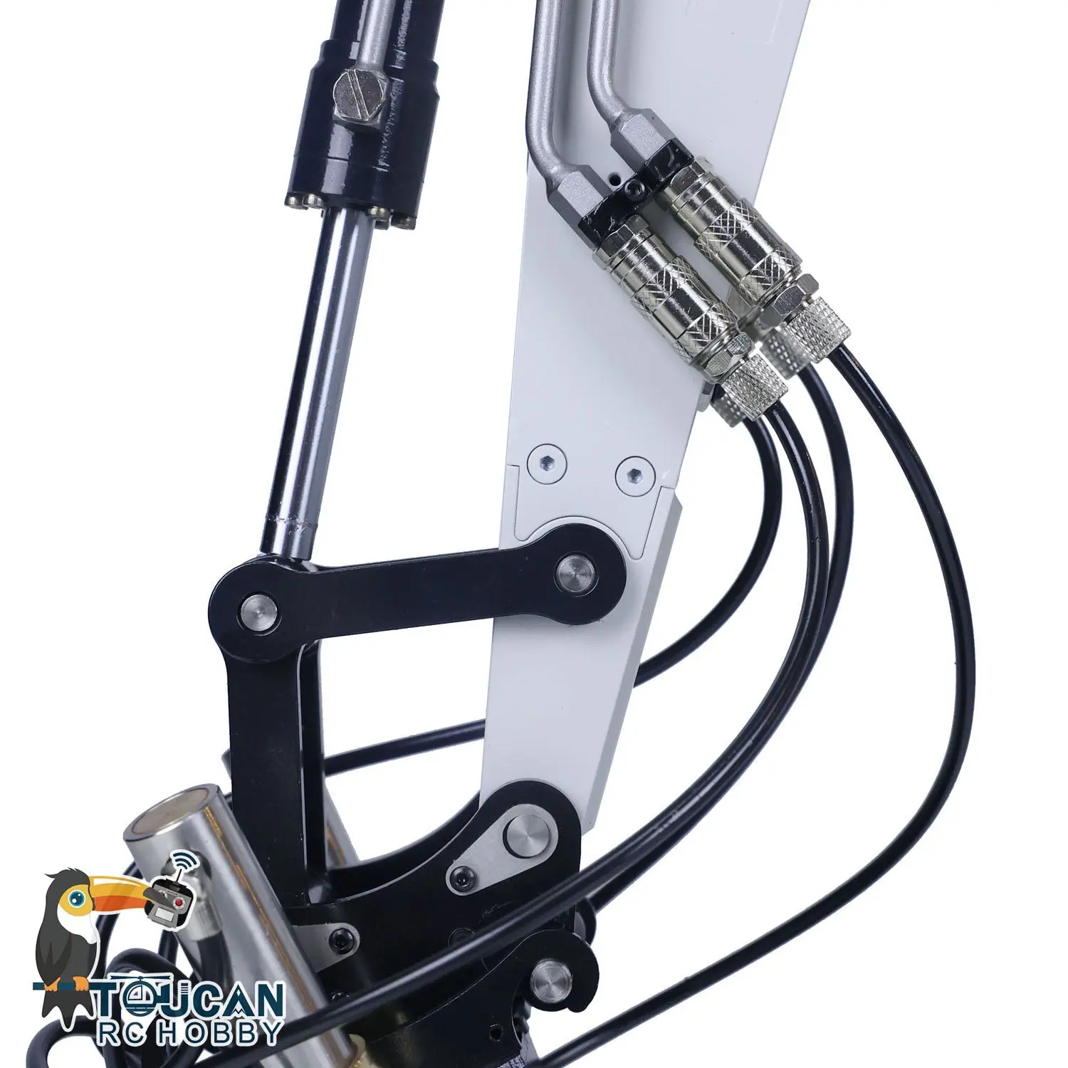1/14 Radio Control 946-3 Metal Excavator 10 Channels Tracked Excavator Painted Body Rotary Metal Tiltable Bucket Ripper