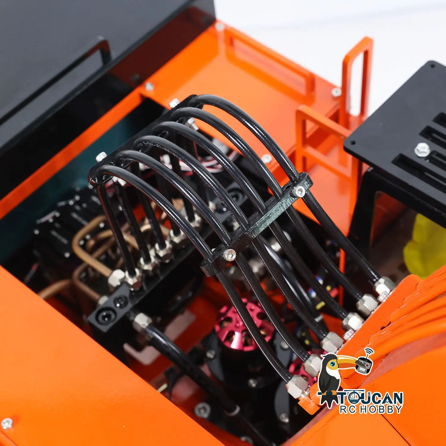 385CF 1/8 Hydraulic RC Excavator Metal Giant Remote Control Construction Vehicle Ready to Run Painted Assembled ESC Servo Motor