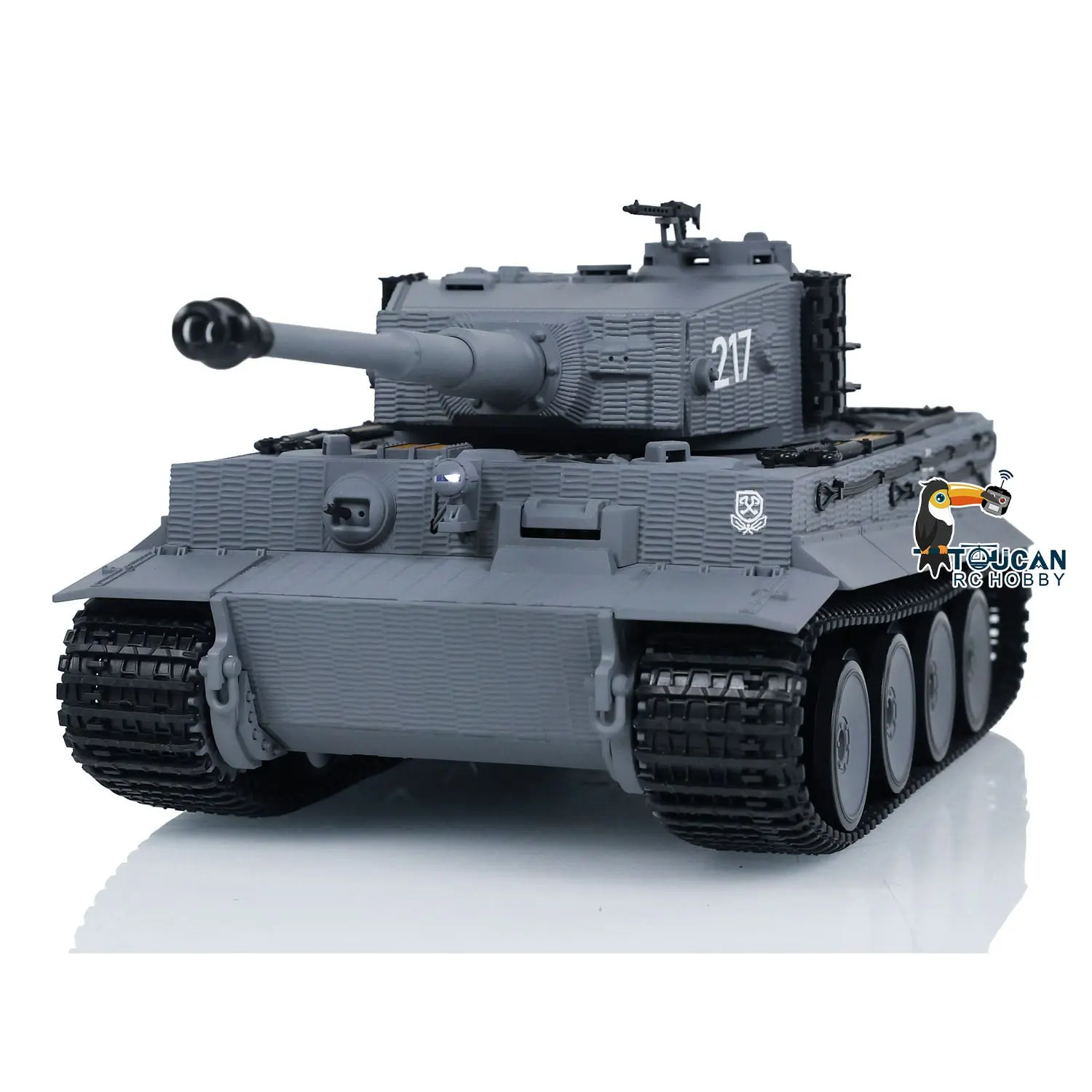 Taigen 1/24 RC Battle Tank Tiger I Remote Control Military Tanks Model Infrared Combat LED Flash battery