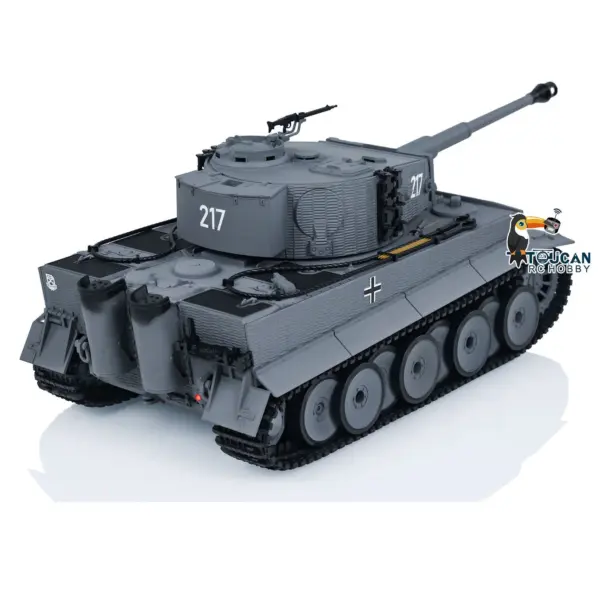 Taigen 1/24 RC Battle Tank Tiger I Remote Control Military Tanks Model Infrared Combat LED Flash battery
