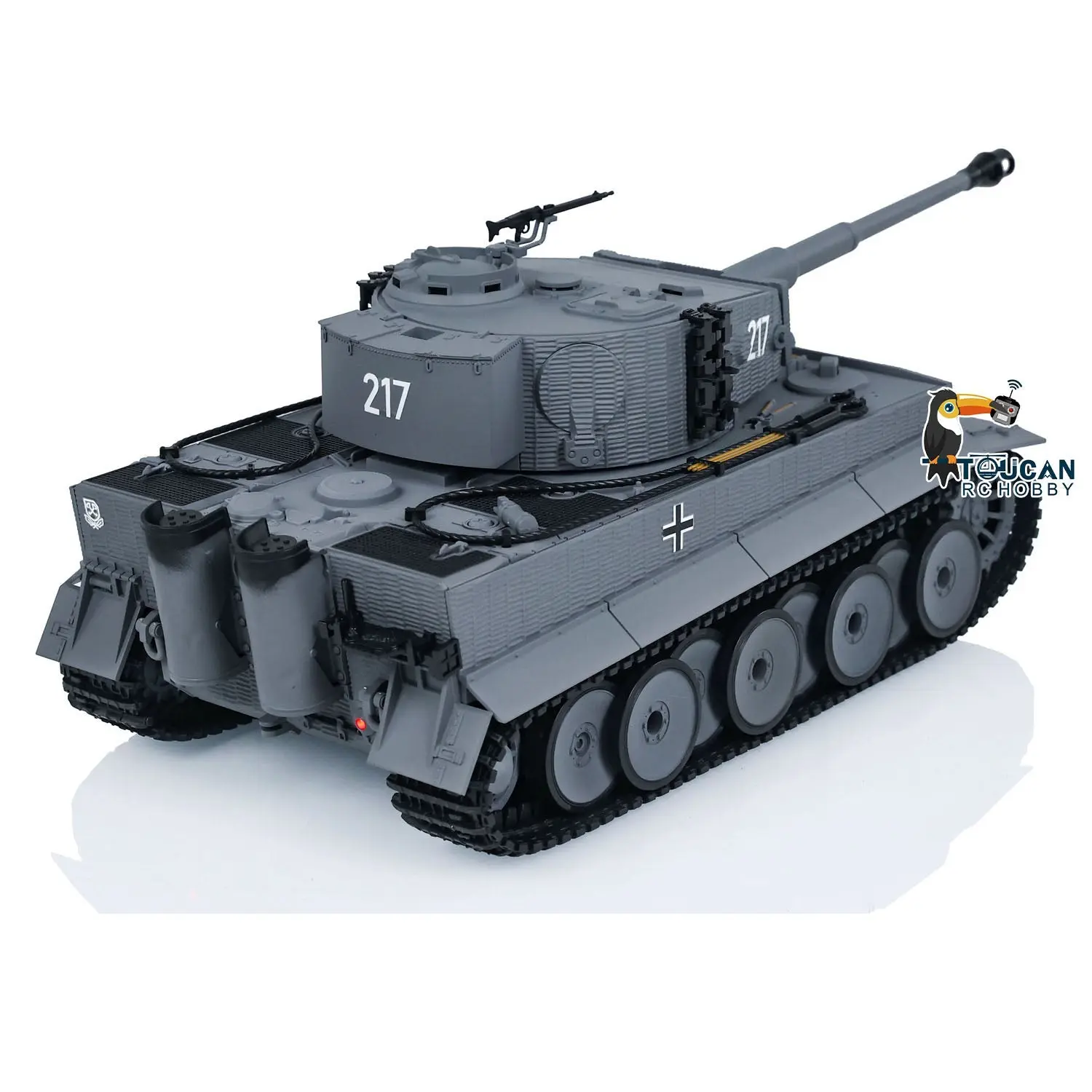 Taigen 1/24 RC Battle Tank Tiger I Remote Control Military Tanks Model Infrared Combat LED Flash battery