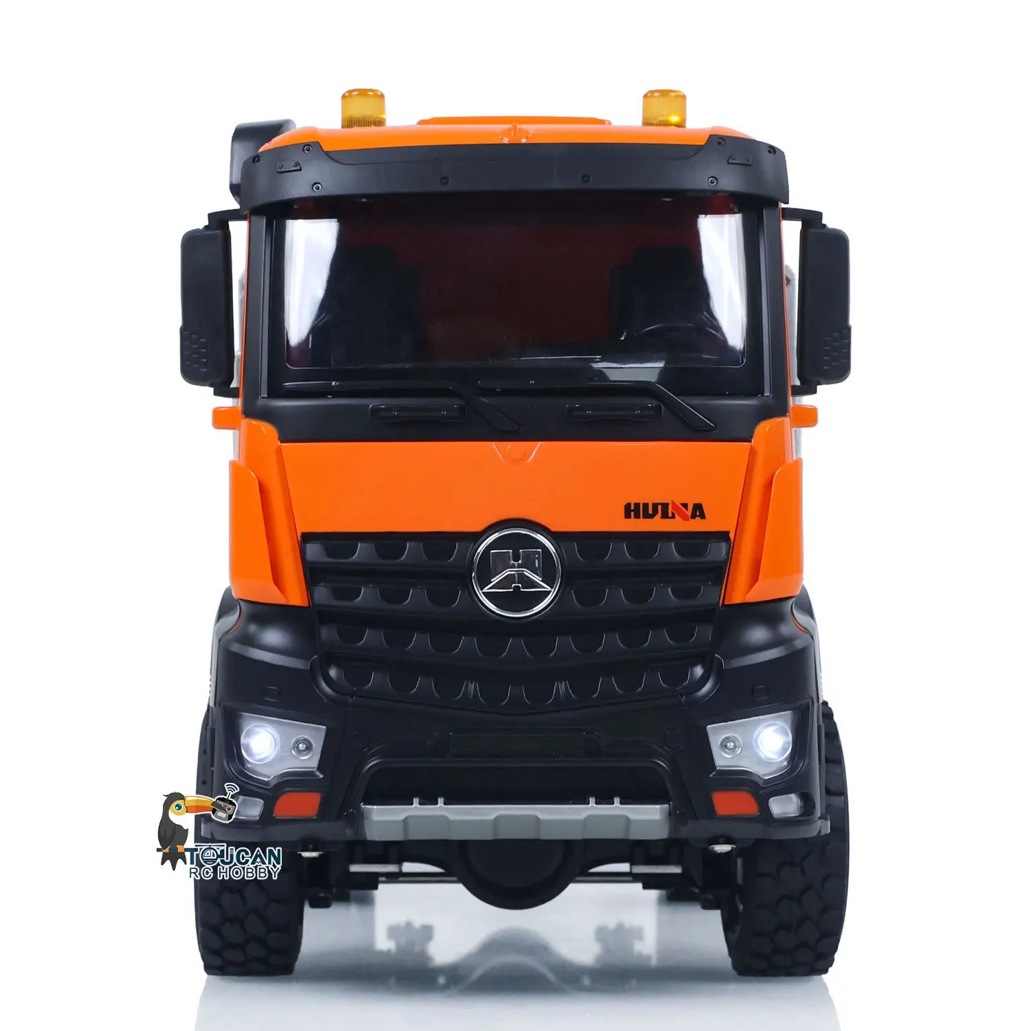1/14 HUINA 1598 2.4G Remote Control Dumper 6*6 Engineering Transport Vehicle Lifting Rod Tipper Car Light Sound Battery Toys