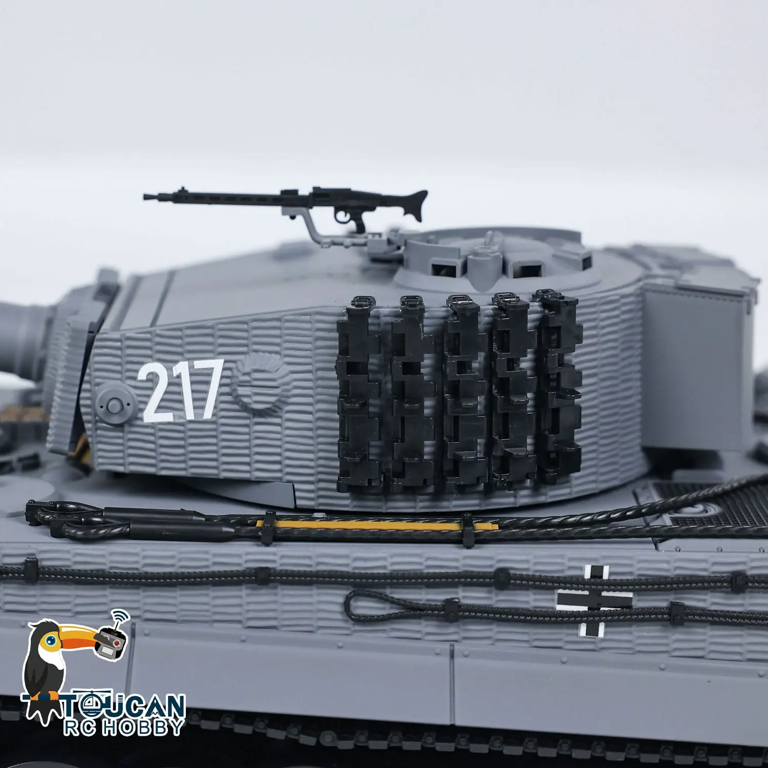 Taigen 1/24 RC Battle Tank Tiger I Remote Control Military Tanks Model Infrared Combat LED Flash battery