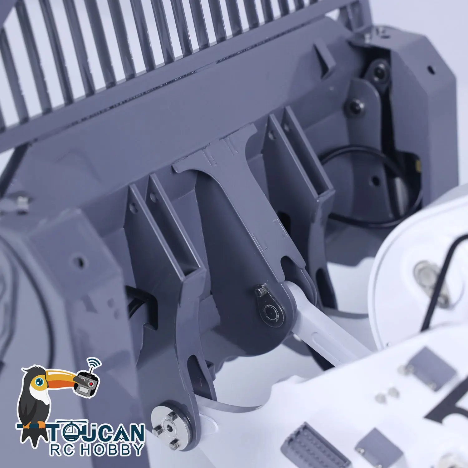 LESU 1/14 636 Hydraulic Construction Vehicles Radio Controlle Track Loader Light Sound Motor Metal Openable Closable Bucket