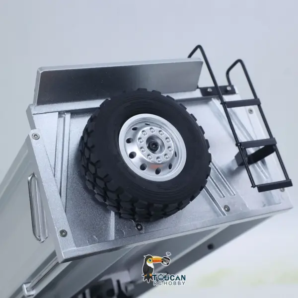 1/14 HUINA 1598 2.4G Remote Control Dumper 6*6 Engineering Transport Vehicle Lifting Rod Tipper Car Light Sound Battery Toys