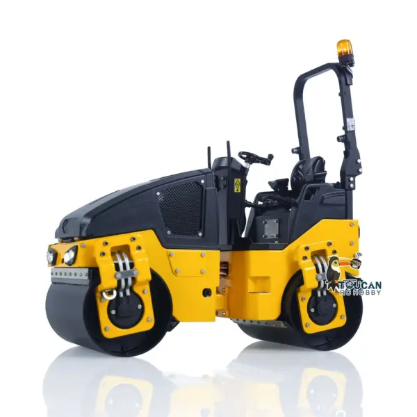 1/14 Metal RC Electric Road Roller BW120AD Ready-to-Run Remote Control Construction Vehicle Model Flysky ST8 Radio Battery Lights System Motor ESC RTR