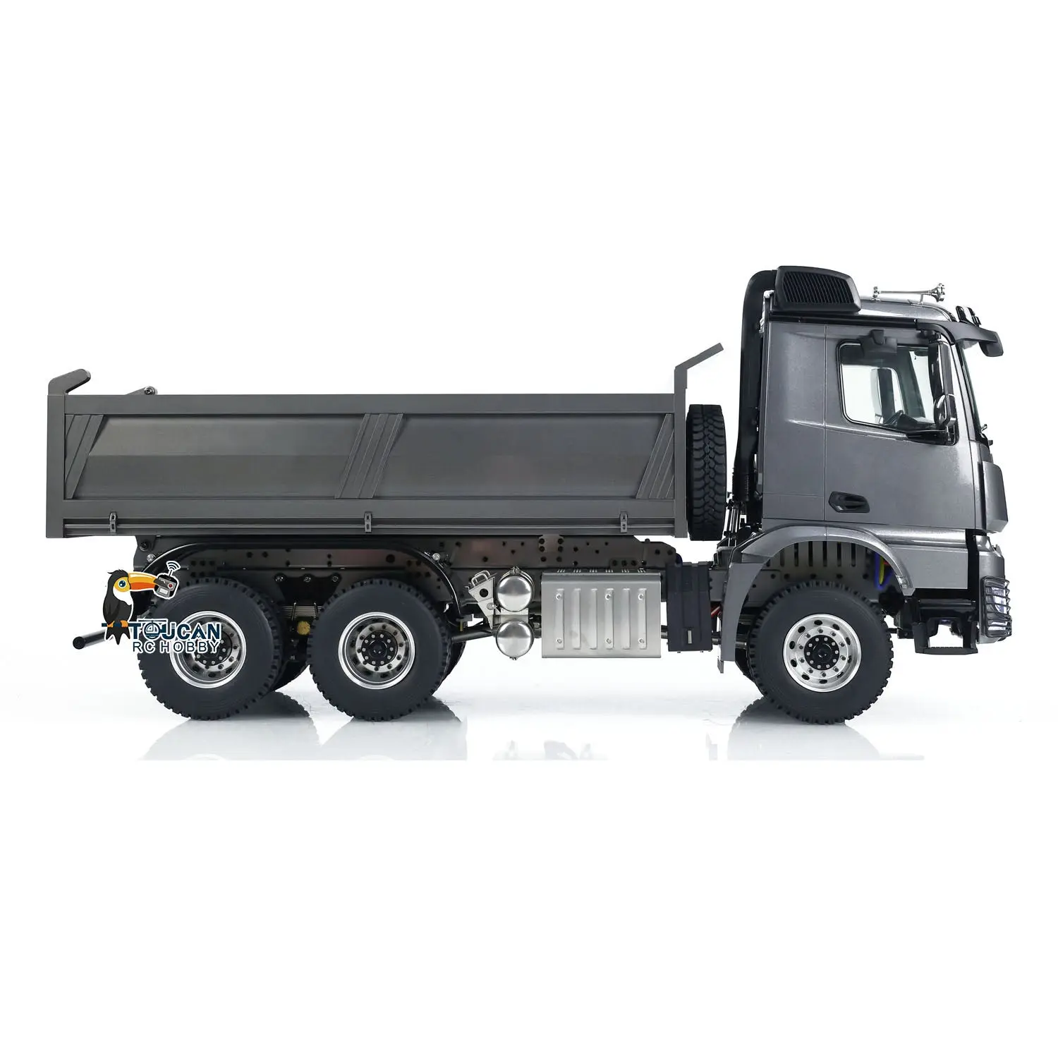 Metal 1:14 Hydraulic RC Dump Truck 3363 6x6 Remote Control Tipper Car Sound Light System Bucket Hopper Lifting Emulated Model