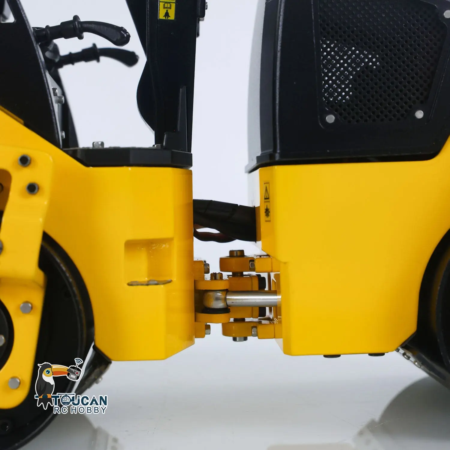 1/14 Metal RC Electric Road Roller BW120AD Ready-to-Run Remote Control Construction Vehicle Model Flysky ST8 Radio Battery Lights System Motor ESC RTR