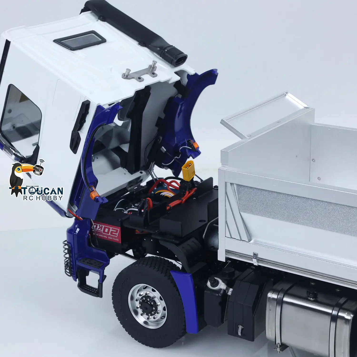 6X6 Metal Chassis RTR 1/14 Radio Controlled Hydraulic Tipper RC Dump Truck NO Lock Light Sound Radio Battery Construction Car