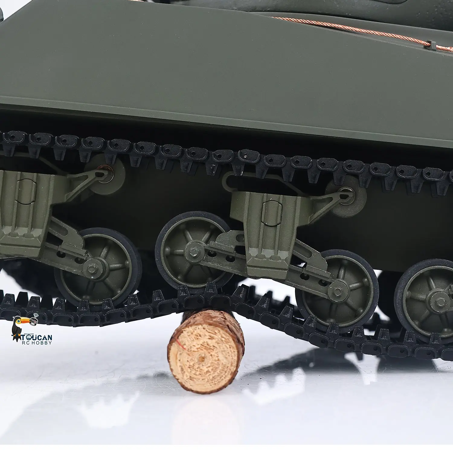 Large Hatch 1/16 Remote Control Tank Sherman M4A3 Infrared System Barrel Elevation Smoke Unit Metal Chassis Gearbox 360 Degrees Turret