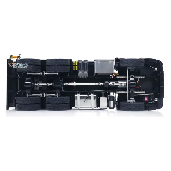 6X6 Metal Chassis 3348 RC Hydraulic Dumper 1/14 Radio Controlled Tipper NO Lock Light Sound Radio Battery Construction Truck RTR