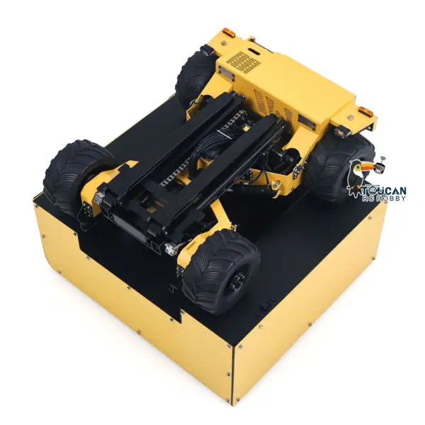 Super Frog Metal 1/14 Remote Control Hydraulic Truck Mounted Forklift BM214 5 Way Valves Light System Sound Frsky X14 Radio