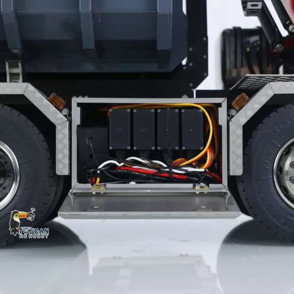 1/14 RC Hydraulic Full Dump Truck Crane 770S Metal 10x10 Remote Control Roll on off Tipper 3Speed RTR Model Car Frsky XE Radio