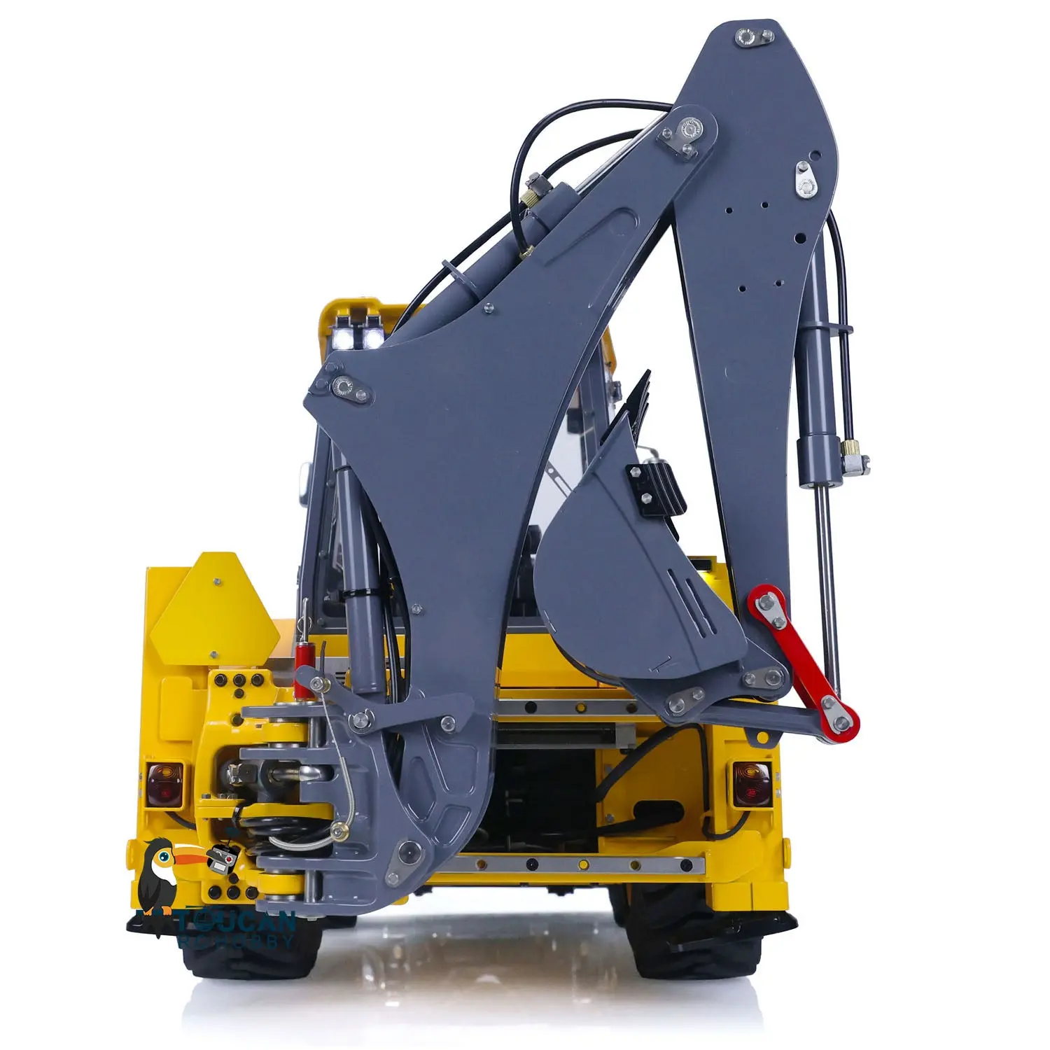 LESU BL71 Metal Hydraulic RC Backhoe Loader AOUE Excavator Light Sound 1/14 Scale Ready To Run Vehicle