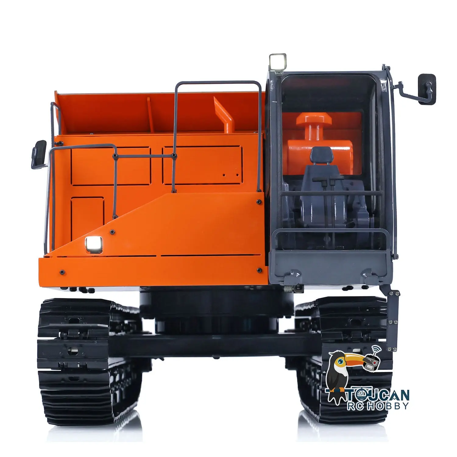 JZM Metal 1/12 EG110R RC Hydraulic Tracked Truck Painted and Assembled Vehicles FlySky I6S Radio Control Dumper Car Model