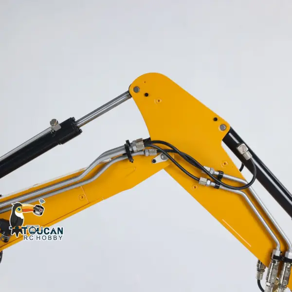 MTM 1/14 946-3 10CH RC Tracked Hydraulic Excavator 3 Arms Metal Diggers Assembled Painted Model Ripper Grab Bucket Toy ESC