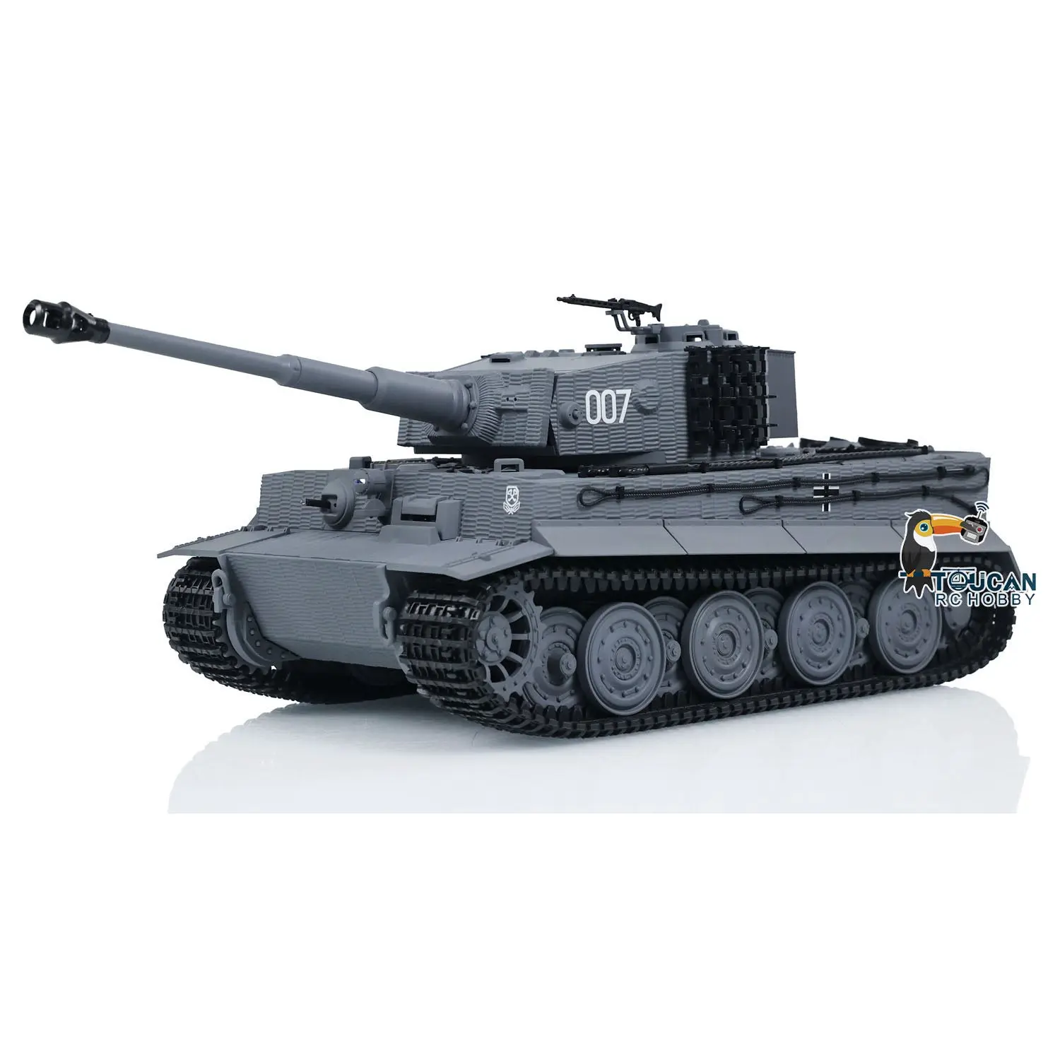 1/24 RC Battle Tank Taigen Tiger I Remote Control Infrared Combat Military Tanks Barrel Recoil LED Flash