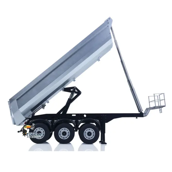 26.1Inches KABOLITE 1/14 Metal Radio Control Semi Trailer Dumper Electric Lifting for RC Tractor Truck 770S Light Support Leg