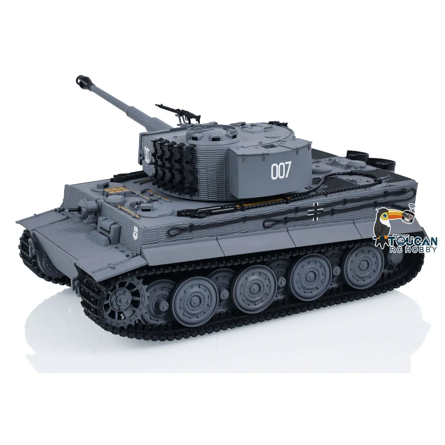 1/24 RC Battle Tank Taigen Tiger I Remote Control Infrared Combat Military Tanks Barrel Recoil LED Flash