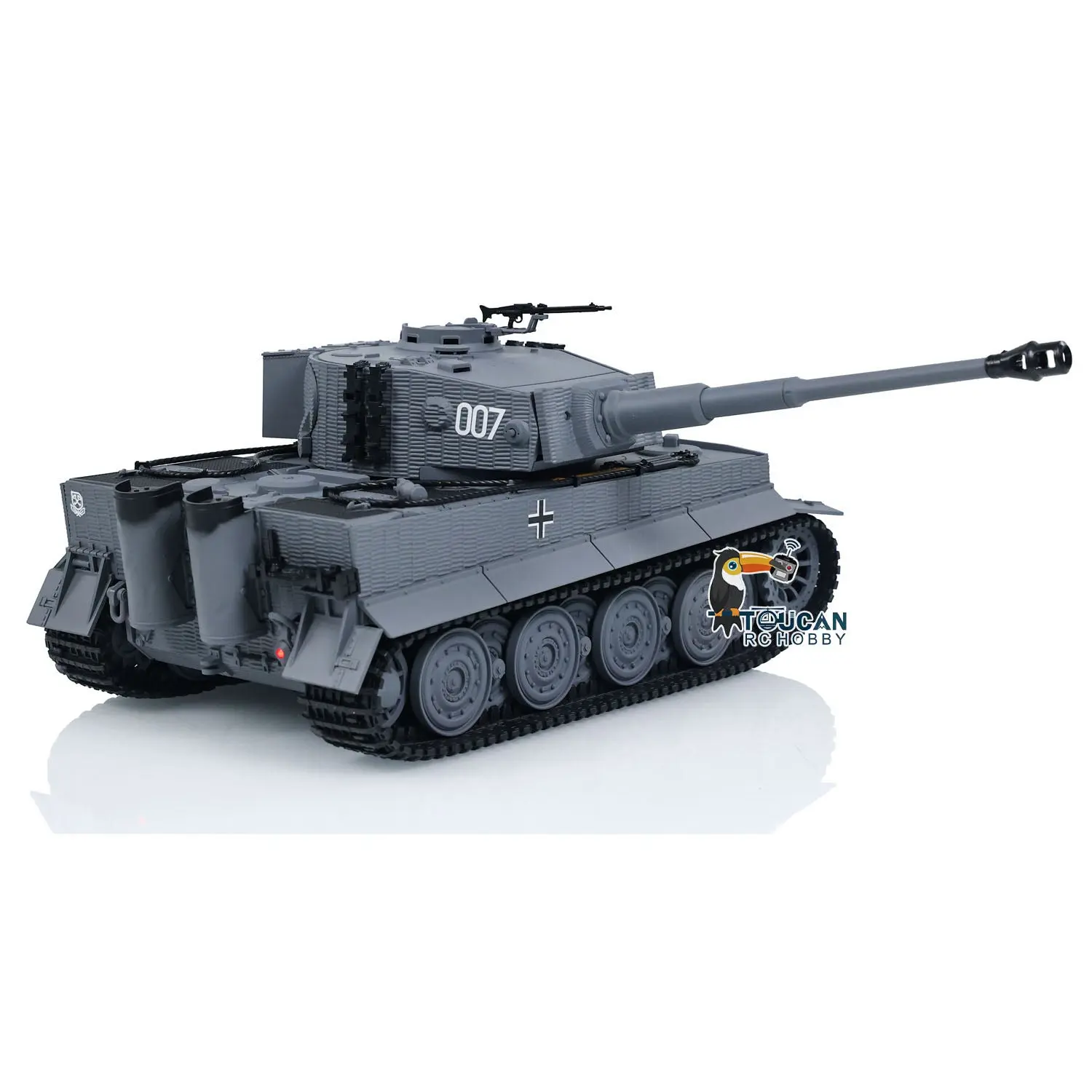 Taigen 1/24 217 007 RC Battle Tank Tiger I Remote Control Military Tanks Armored Panzer Infrared Combat USB Assembled Painted